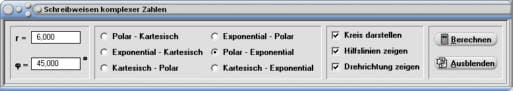 MathProf - Komplexe Zahl - Polarform - Kartesische Form - Trigonometrische Form - Algebraische Form