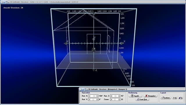 MathProf - Räumliche Figuren - Strecke - Raum - Horizontale Achse - Vertikale Achse - Koordinatenebenen - Koordinatenkreuz - Bilder - Darstellung - Netz - Gitter - Linien - Dreidimensional Zeichnen - 3D Koordinatensystem - Dreidimensional - 3D - Eigenschaften - Darstellen - Zeichnen - Schaubild