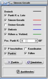 MathProf - Simson-Gerade - Dreieck - Umkreis - Höhen - Winkel - Trigonometrie