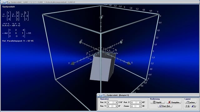 MathProf - Spatprodukt - Gemischtes Produkt - Parallelepiped - Volumen - Eigenschaften - Vektoren - Vektorrechnung - Spat - Drei Vektoren - Definition - Null - Was ist - Bedeutung - Erklärung - Einfach erklärt - Beschreibung - Arbeitsblatt - Arbeitsblätter - Unterrichtsmaterial