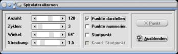 MathProf - Spirolateralkurve - Winkel - Punkte