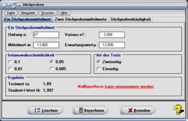 MathProf - Stichproben - Beschreibende Statistik - Quantitative Merkmale - Urliste - Z - Gauß - Vollerhebung - Totalerhebung - Teilerhebung - Formeln - Statistik - Statistische Tests - Testen - Stichprobenvarianz - Signifikanzniveau - Spannweite - Forrmel - Rechner - Berechnen