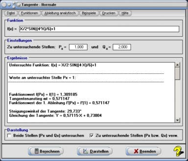 MathProf - Tangente - Tangentensteigung - Ableitung - Steigung - Gleichung - Tangentenproblem - Differentialrechnung - Normale - Formel - Ableitung  - Tangente berechnen - Steigungswinkel - Krümmung - Krümmungskreis - Tangentengleichung - Waagerechte Tangente - Senkrechte Tangente - Tangentenverfahren - Darstellen - Rechner - Berechnen