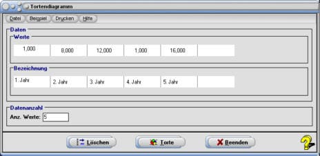 MathProf - Tortendiagramm - Daten - Werte - Bezeichnung - Text - Kreisdiagramm