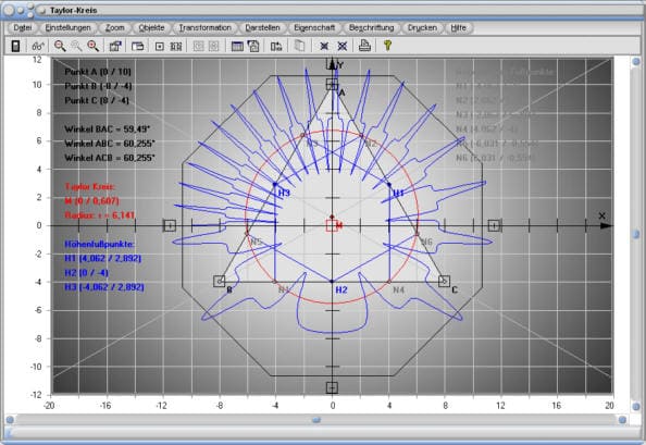 MathProf - Hintergrund - Bild - Kurven - Dreieck - Vieleck - Funktionen - Parameter - Gestaltung - Erweiterung - Anpassung - Mathematik