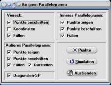 MathProf - Varigon-Parallelogramm - Diagonalen - Punkte - Inneres Parallelogramm