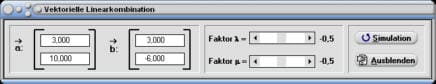 MathProf - Vektorrechnung - Vektorielle Linearkombination - Vektoren - Faktor - Skalar