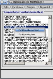MathProf - Gespeicherte Funktionsterme