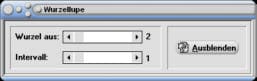 MathProf - Wurzellupe - Intervall - Wurzelziehen - Wurzelfunktion