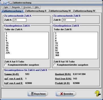 MathProf - Ganzzahlige Teiler - Ganze Zahlen - Summe - Rest - Quotient - ggt - kgV - Produkt  - Teilersumme - Teilermenge - Teilbarkeit - Echtteilersumme - Teiler - Ganzzahlig - Ganzzahlige Werte - Ganzzahlige Division - Ganzzahldivision - Ganzzahlig dividieren - Teilerzahl - Teilermengen - Teilerfremd - Liste - Tabelle - Beispiel - Rechner - Berechnen