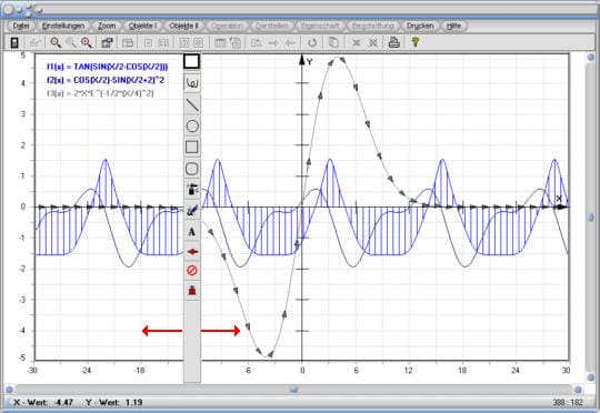 MathProf - Zeichnen - Zeichenprogramm - Darstellung - Graph - Graphik - Plot - Kurven