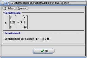 MathProf - Ebenen im Raum - Schnittgerade - Ebenenspiegelung - Schnittwinkel - Spiegelung