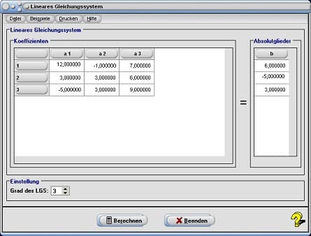 MathProf - Lineares Gleichungssystem - LGS - Numerisches Verfahren - Lösungsmenge bestimmen - Homogenes LGS - Homogenes Gleichungssystem - Lineare Gleichungen - Lösungen linearer Gleichungssysteme - Rechner - Berechnen - Parameter - Darstellung - Keine Lösung - Rechnerisch - Unendlich viele Lösungen - Aufgaben - Bedeutung - Erklärung - Beschreibung - Definition - Rechnerisch - Eindeutige Lösung - Formel