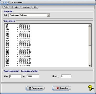 MathProf - Mirp-Primzahlen - Zusammengesetzte Zahlen - Faktorisierung von Primzahlen - Distanz-m-Primzahlen - Cousin-Primzahlen - Primzahlberechnung - Primzahltabelle - Primzahl - Cunningham-Primzahlen - Ruth-Aaron-Paare - Kleinste Primzahl - Gerade Primzahlen - Rechner - Berechnen