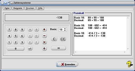 MathProf - Binärrechner - Dezimalwert - Zweiersystem - Dreiersystem - Vierersystem - Fünfersystem - Zur Basis - Plus - Minus - Mal - Geteilt - Durch - Buchstabe - Buchstaben - Dual addieren - Dual subtrahieren - Dual multiplizieren - Dual dividieren - Binär rechnen - Hexadezimal rechnen - Binär addieren - Binär multiplizieren - Binär dividieren - Binäres Rechnen