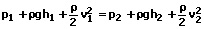 Bernoulli - Gleichung - Gesetz - Formel - 1