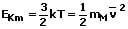 Kinetische Energie des Moleküls - Formel - 1