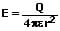 Elektrische Feldstärke - Feldstärke  - Kugel - Formel