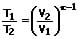 Isentrope Zustandsänderung - Adiabtaische Zustandsänderung - Formel - 2