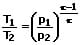 Isentrope Zustandsänderung - Adiabtaische Zustandsänderung - Formel - 3