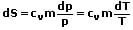 Isochore Zustandsänderung - Formel - Entropieänderung - 1