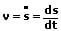Momentangeschwindigkeit  - Formel