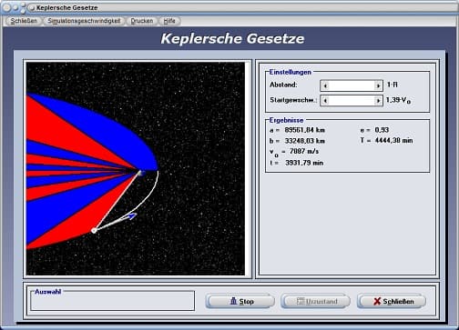 PhysProf - Planetensystem - Umlaufzeit - Umlaufzeiten - Umlaufdauer - Entfernung - Distanz - Entweichgeschwindigkeit - Satellit - Satelliten - Berechnen - Formel - Satellitenbahn - Anziehung - Körper - Himmelsmechanik - Bahngeschwindigkeit - Planetenbewegung