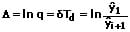 Logarithmisches Dekrement - Formel -1
