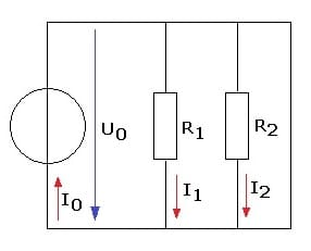 PhysProf - Parallelschaltung - Widerstand - Teilwiderstände - Stromteiler - Stromteilerregel - Regel - Widerstände - Spannung - Strom - Berechnen - Formel