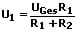 Belasteter Spannungsteiler - Formel - 2