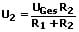 Belasteter Spannungsteiler - Formel - 1