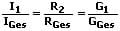 Stromteilerregel 1 - Formel