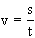 Geschwindigkeit - Gleichung - 1