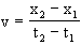 Bewegung - Geschwindigkeit - Gleichung -1