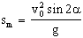 Schiefer Wurf - Gleichung - 9