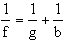 Zersteuungslinse - Gleichung - 2