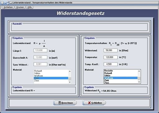 PhysProf - Elektrische Leitfähigkeit - Spezifischer Widerstand - Physik - Physikalisch - Spezifischer Leitwert - Kehrwert - Stromwärme - Stromwärmegesetz - Arbeitsblatt - Arbeitsblätter - Unterrichtsmaterial - Unterrichtsmaterialien - Negativer Temperaturkoeffizient - Positiver Temperaturkoeffizient - Berechnen