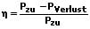 PhysProf -  Wirkungsgrad - Abgegebene Leistung - Zugeführte Leistung - Formel - 2