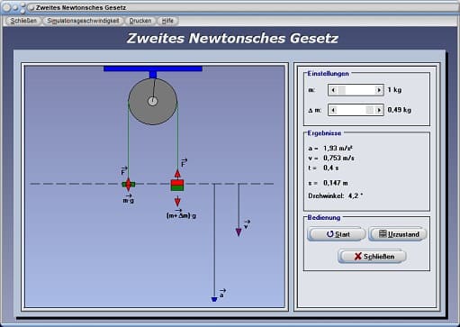 PhysProf - Gesetzmäßigkeiten - Bewegungsgesetze - Kraftgesetz - Wechselwirkungsgesetz - Beschleunigung - Experiment - Formeln - Gravitation - Kraft - Körper - Kraftwirkungsprinzip - Wechselwirkungsprinzip - Aktionsprinzip - Schwerkaft - Gravitationsgesetz - Gravitationskraft - Aktionskraft - Reaktionskraft - Berechnen - Rechner