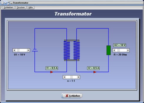 Transformator Trafo Spannung Funktion Berechnen Formeln