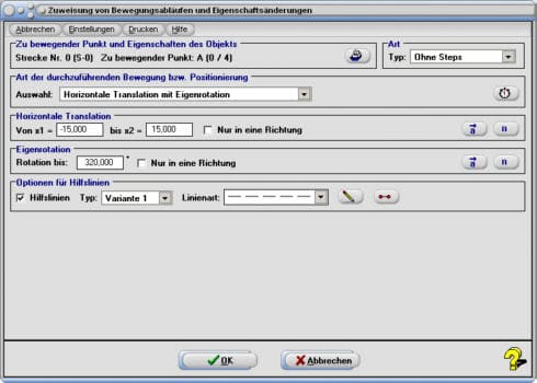 SimPlot - Eigenrotation - Zeit - Dauer - Weg - Funktion - Kurve