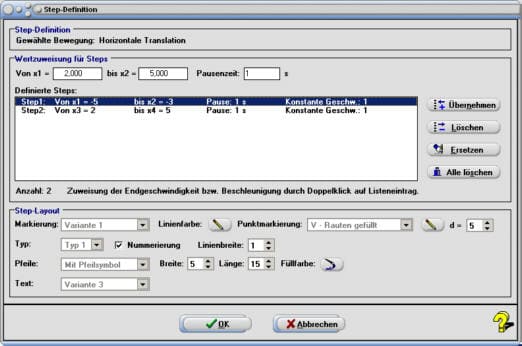 SimPlot - Kurve - Visuell - Automatisierte Bewegungen - Konstruieren - Gesteuerte Abläufe