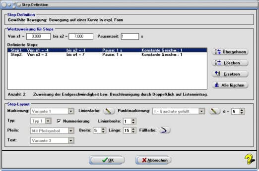 SimPlot - Kurve in Parameterdarstellung - Kurve plotten - Funktionsplotter - Polarform - Funktion