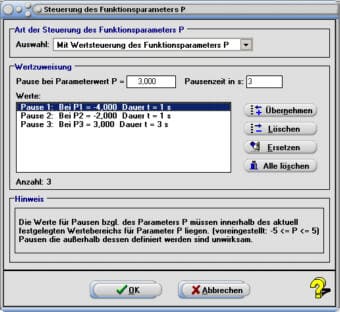 SimPlot - Kurve - Funktionen - Step - Pause - Simulation - Animation - Haltepunkt - Plot