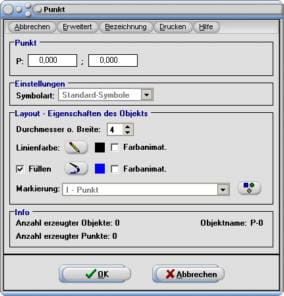 SimPlot - Punkt - Punkte - Erzeugen - Wingdings - Symbol - Symbolschrift - Sonderzeichen - Durchmesser - Farbe - Animation - Mathematik - Grafik - Standardsymbole - Stern