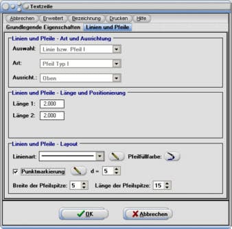 Simplot - Text - Textzeile - Position - Lage - Ausrichtung - Textausrichtung