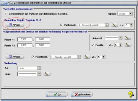 SimPlot - Verbindung - Grafisch verbinden - Figuren - Punkte - Linien