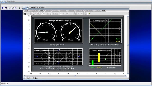 SimPlot - Animation - Bilder - Simulator - Messung - Messdaten - Animation - Simulation - Animieren - Simulieren - Grafik - Bilder - Grafiken