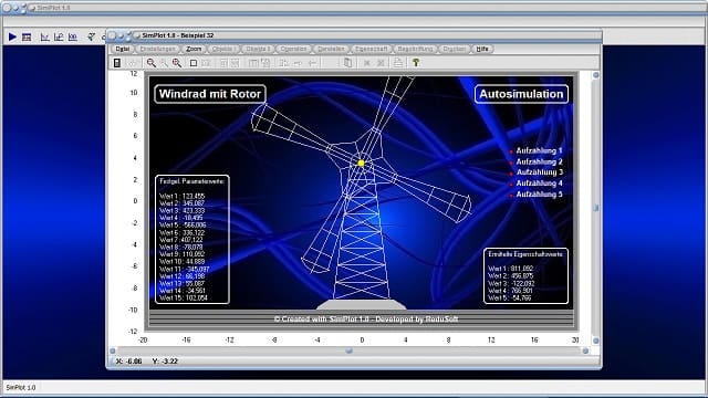 SimPlot - Animation - Bilder - Simulation - Windrad - Aufbau - Rotorblätter - Bild - Grafikanimationen - Präsentationen - Computeranimationen