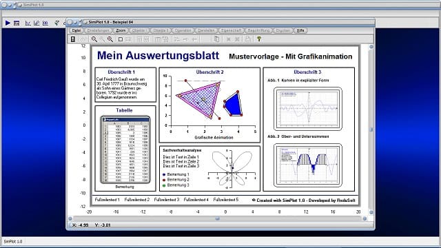 SimPlot - Animation - Bilder - Simulation - Auswertung - Analyse - Schaubilder - Infografik - Interaktive Grafiken - Programm